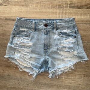 American Eagle Distressed Denim Cutoff Shorts